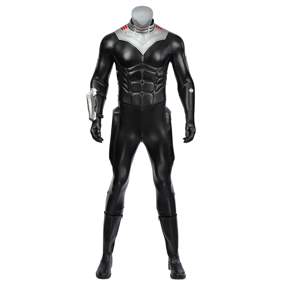 DC Movie Aquaman 2 Black Manta Combat Suit Jumpsuit Cosplay Costume Outfits Halloween Carnival Suit (Without Boots) M20230655