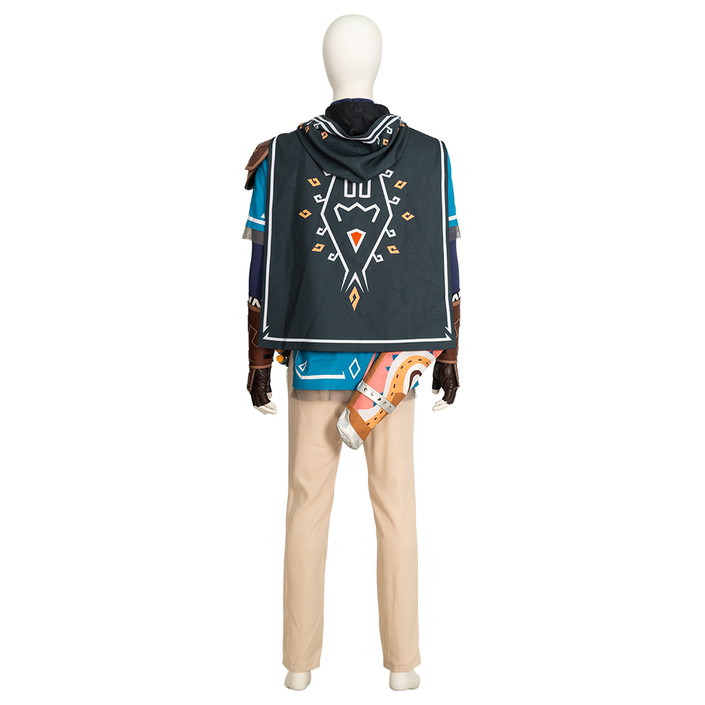 The Legend of Zelda: Tears of the Kingdom Costume Link Customizable Cosplay Costume Full Full with Props Cloak Halloween Outfit