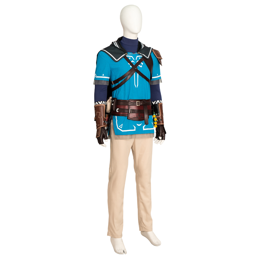 The Legend of Zelda: Tears of the Kingdom Costume Link Customizable Cosplay Costume Full Full with Props Cloak Halloween Outfit