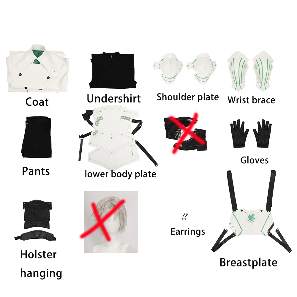 Final Fantasy Sephiroth Cosplay Wig Costume 