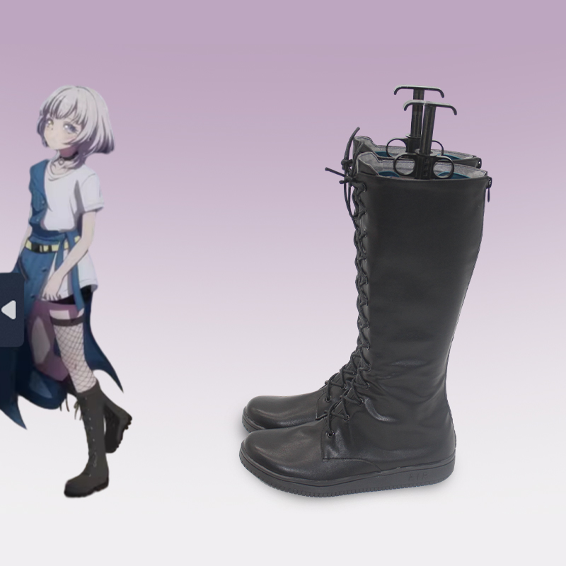 BanG Dream! Kaname Rana Black Cosplay Boots 
