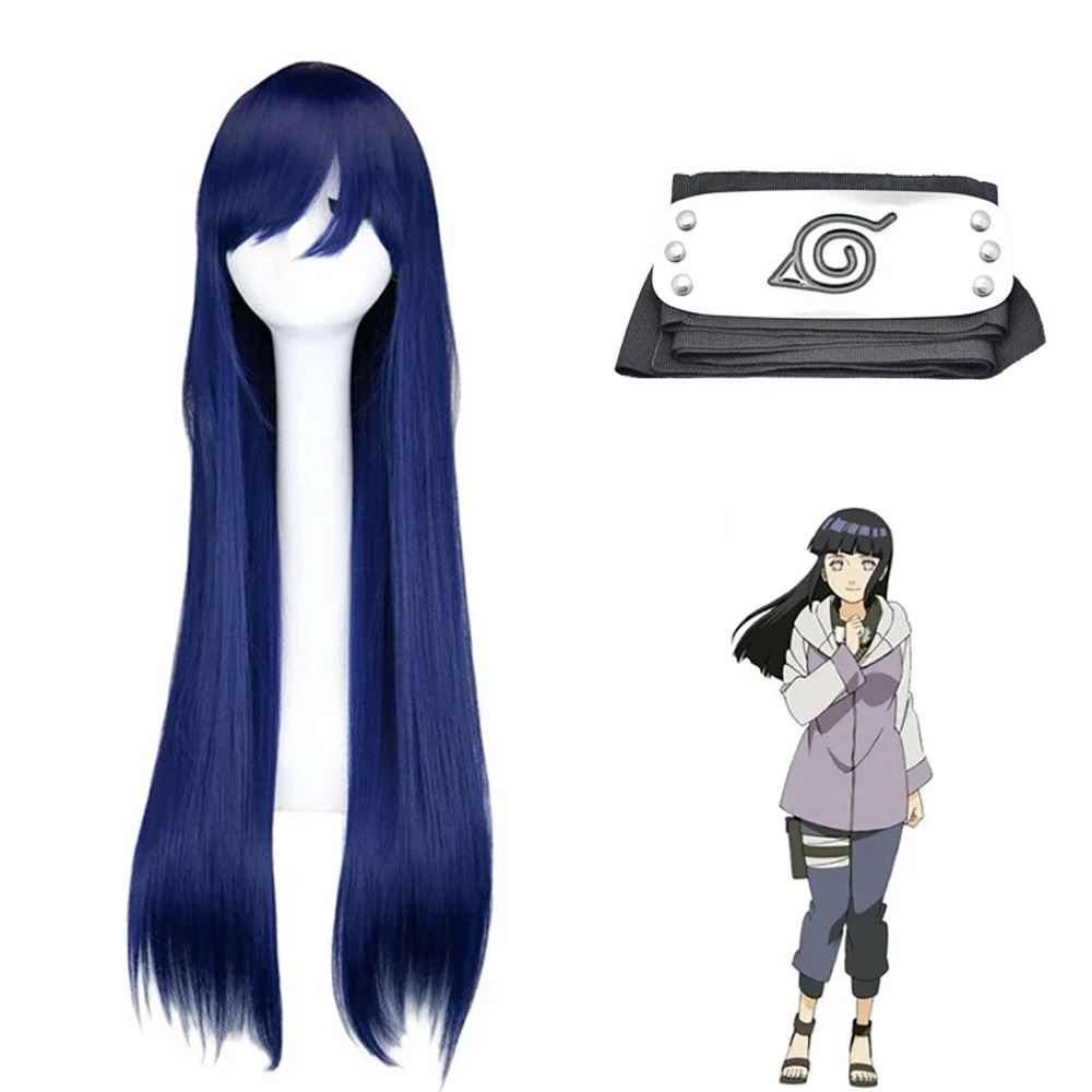 Anime Naruto Cosplay Hyuga Hinata Cosplay Costumes Jacket Pants Wig Halloween Party For Cos
