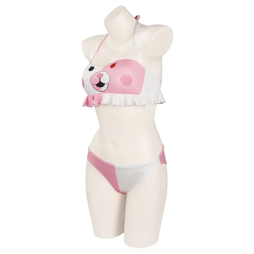 Danganronpa Monomi Cosplay Costume Bikini Swimsuit Jumpsuit Outfits Halloween Carnival Suit Sexy Swimwear