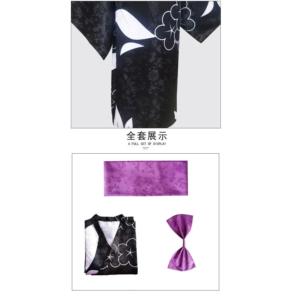 Anime My Dress Up Darling Marin Kitagawa Cosplay Costume Cute Black Japanese Kimono Suit Halloween Party Role Play Uniforms