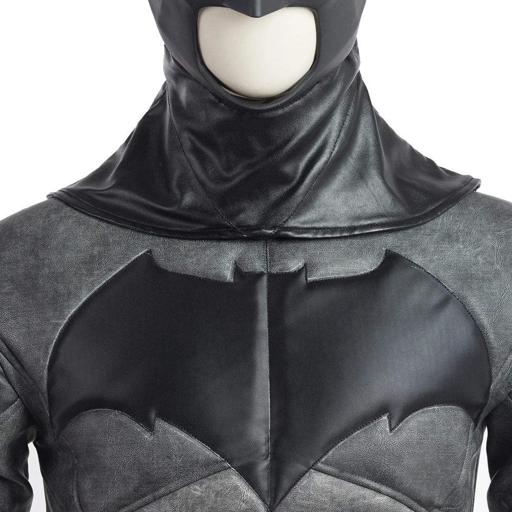 DC Movie Gotham Knights Cosplay Superhero Bruce Wayne Costume Halloween Carnival Classic Battle Outfit With Big Cloak For Adult Men