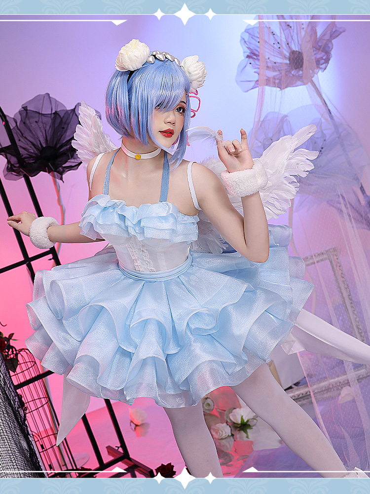 Anime Re: Life In A Different World From Zero Rem Angel Cosplay Costume