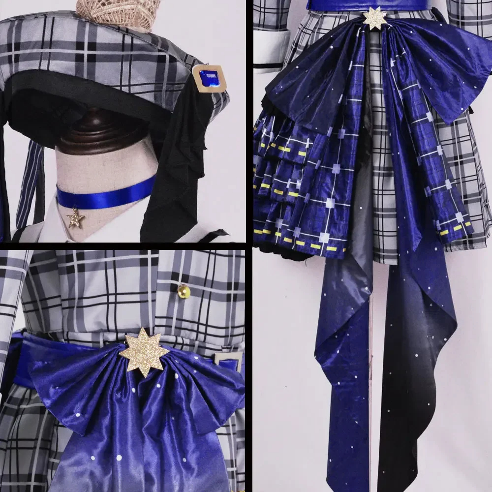 Anime Virtual YouTuber VTuber Hololive Hoshimachi Hosimati Suisei Cosplay Costumes Carnival Outfit Stage Dress