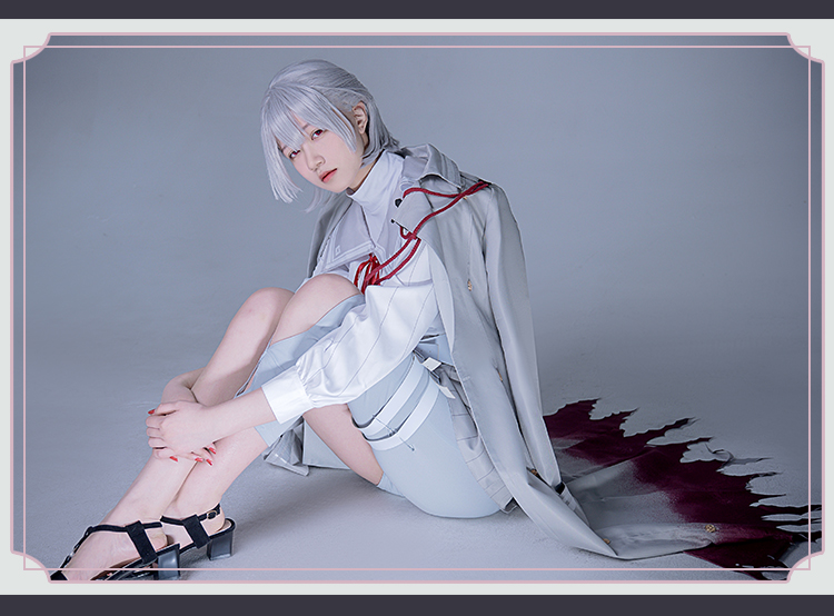 Anime Virtual YouTuber Genzuki Tojiro Carnival Disguise Windbreaker Cosplay Costume Wig Uniform Set 