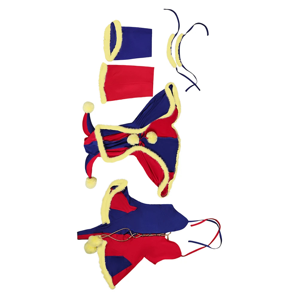 Pomni Cosplay Lingerie Anime Digital Circus Swimsuit Costume for Women Jumpsuit Costumes Halloween Carnival Suit 