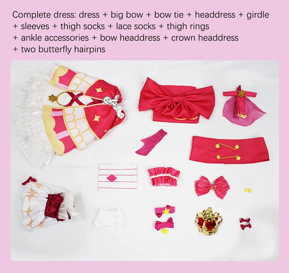 Oshi No Ko Hoshino Ai Cosplay Costume Lolita Skirt Wig Long Dark Purple