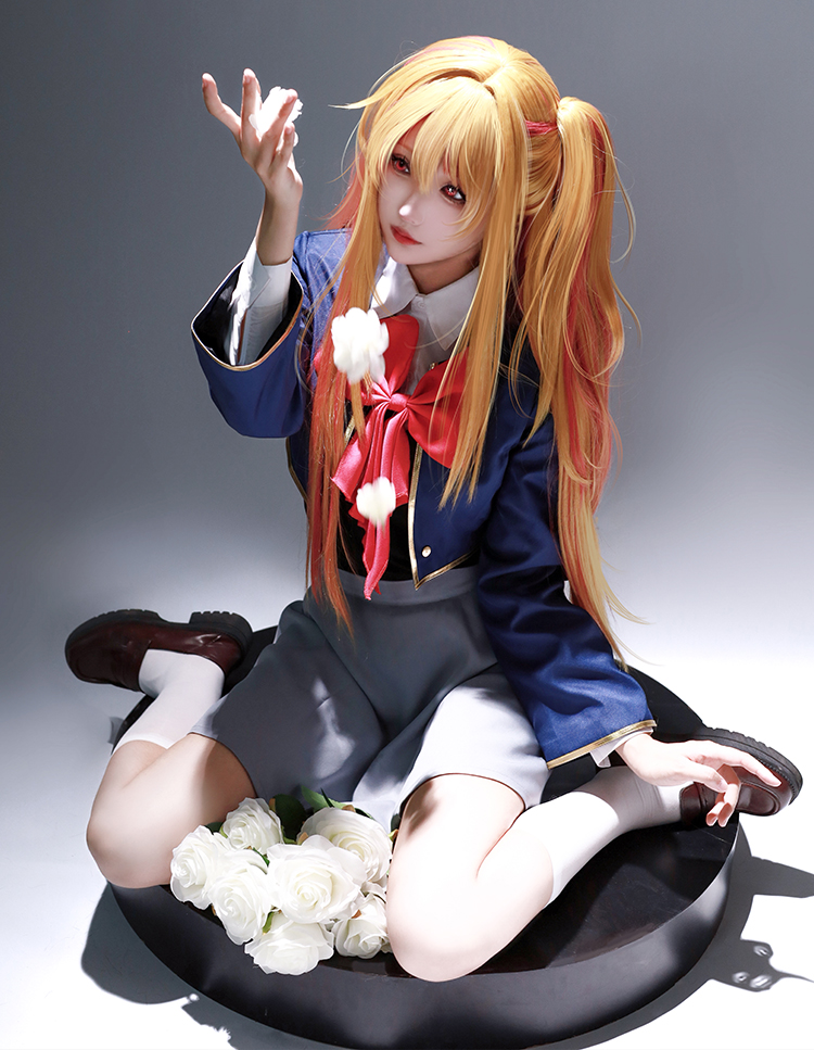Oshi no Ko Hoshino Rubii Cosplay Costume Coat Skirt JK Uniform Dress