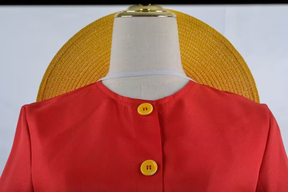 Anime One Piece Monkey D. Luffy Cosplay Costumes Shirt Pants hat Summer Clothing Set for Halloween Party Christmas