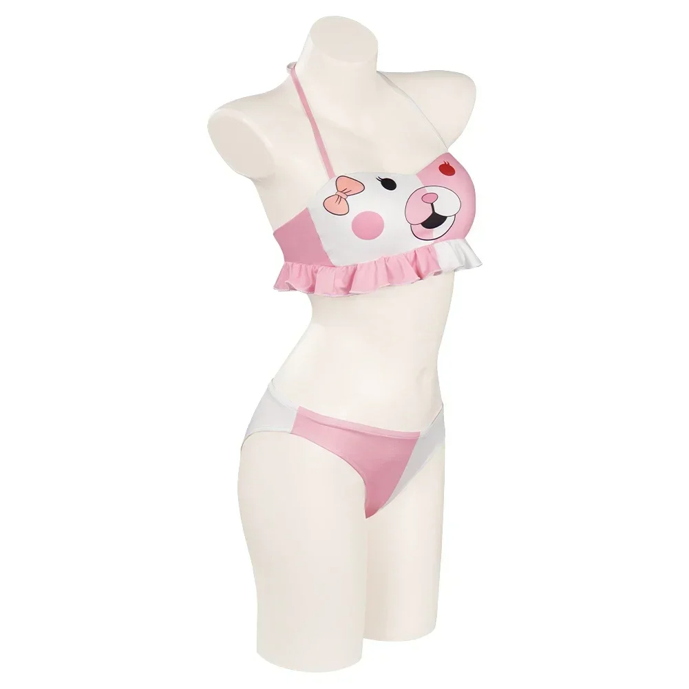 Danganronpa Monomi Cosplay Costume Bikini Swimsuit Jumpsuit Outfits Halloween Carnival Suit Sexy Swimwear