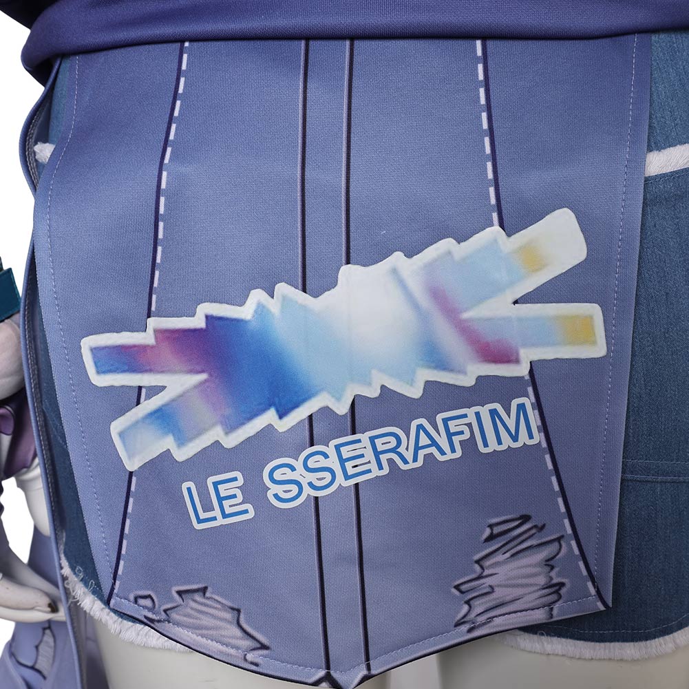 Game Overwatch 2 LE SSERAFIM Kiriko Top Pants Set Cosplay Costume Outfits Halloween Carnival Suit
