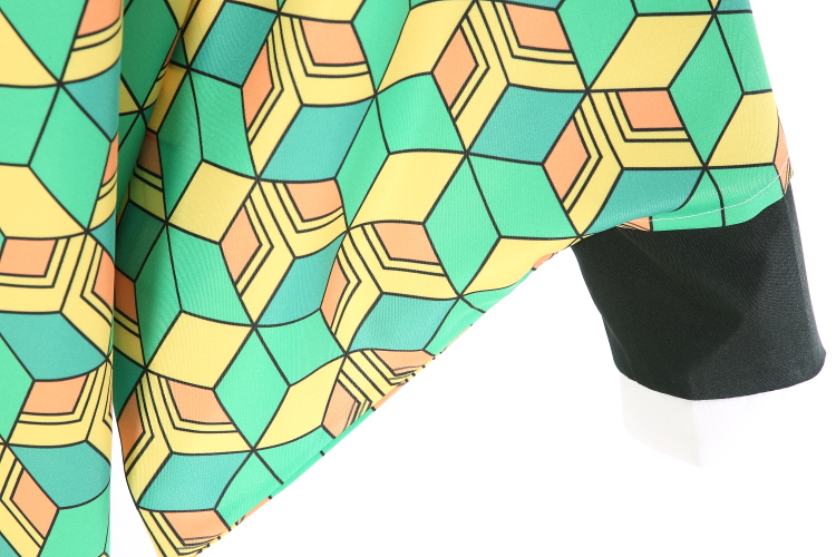 Demon Hunter Japanese Anime Demon Slayer: Kimetsu No Yaiba Kimo Cosplay Costume,Wig