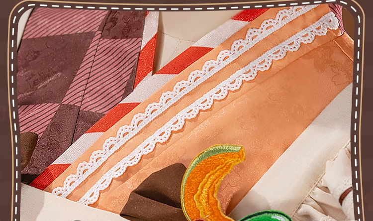 Hatsune Miku Snow Japanese Style Cosplay Costume Top and Skirt with Apron and Hair Accessories