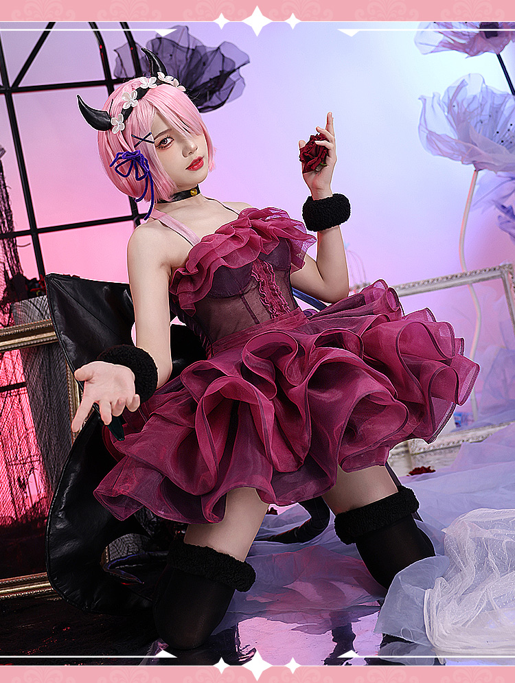Anime Re: Life In A Different World From Zero Ram Demon Cosplay Costume