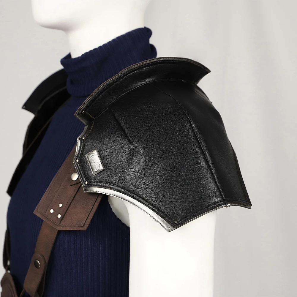 Game Final Fantasy VII Cosplay Zack Fair Costume Men's Top Pants With Accessory Suit Shoes