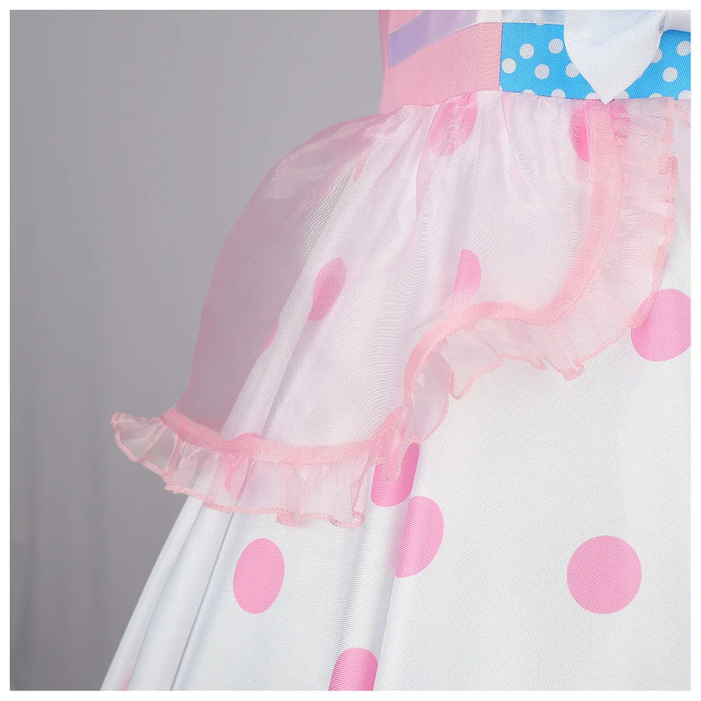 Anime Movie Toy story 4 Bo Peep Cosplay Costume Full Sets Wave Point Dress Uniforms