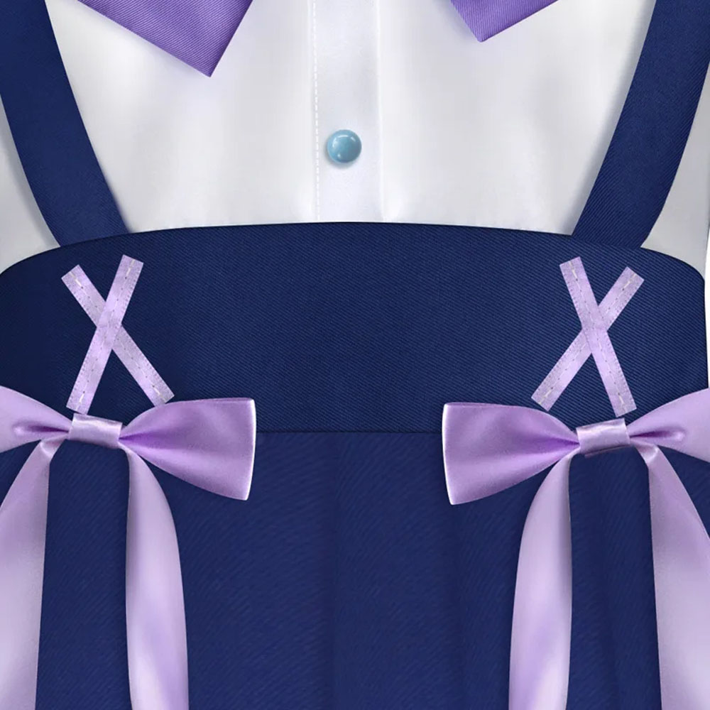 Anime Virtual YouTuber Minato Aqua Carnival Disguise VTuber Hololive Wig JK Uniform Skirt Woman