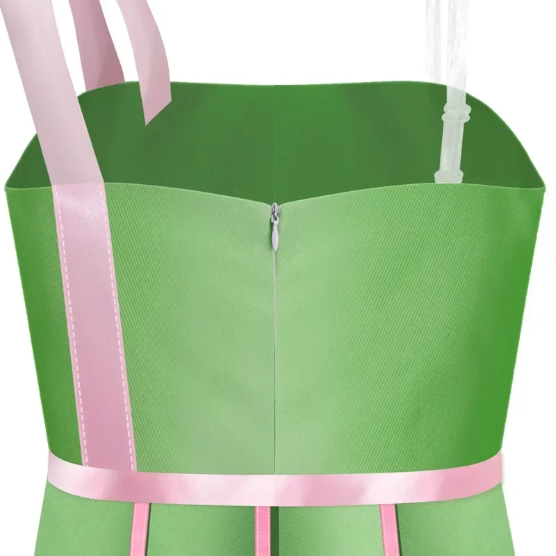 New Movie Barbie Bikini Swimwear Green Dress summer beach party Women Cosplay Costume 