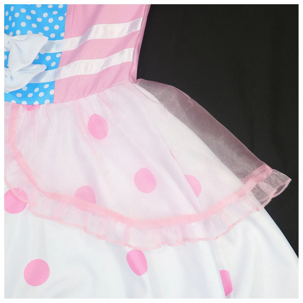 Anime Movie Toy story 4 Bo Peep Cosplay Costume Full Sets Wave Point Dress Uniforms