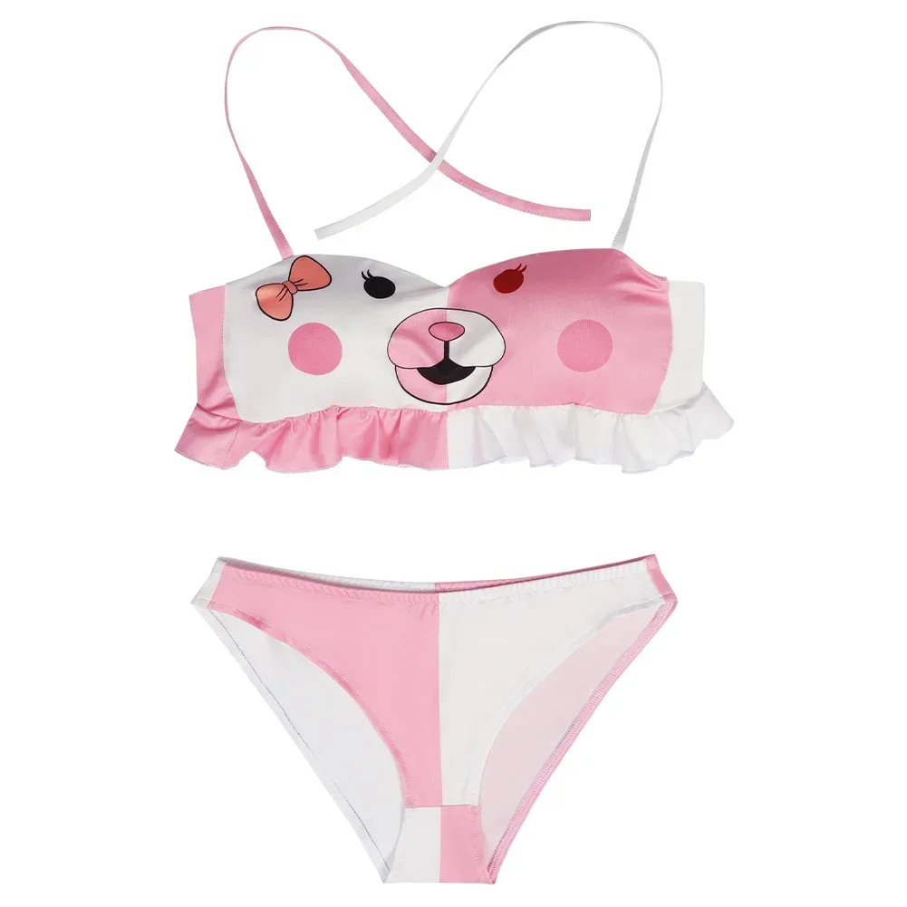 Danganronpa Monomi Cosplay Costume Bikini Swimsuit Jumpsuit Outfits Halloween Carnival Suit Sexy Swimwear