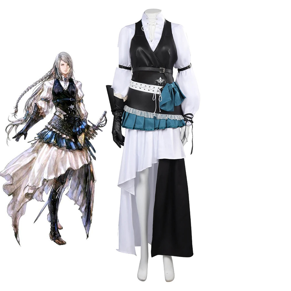 Final Fantasy XVI Jill Warrick Cosplay Costume Dress Belt Outfits Halloween Carnival Party Disguise Suit