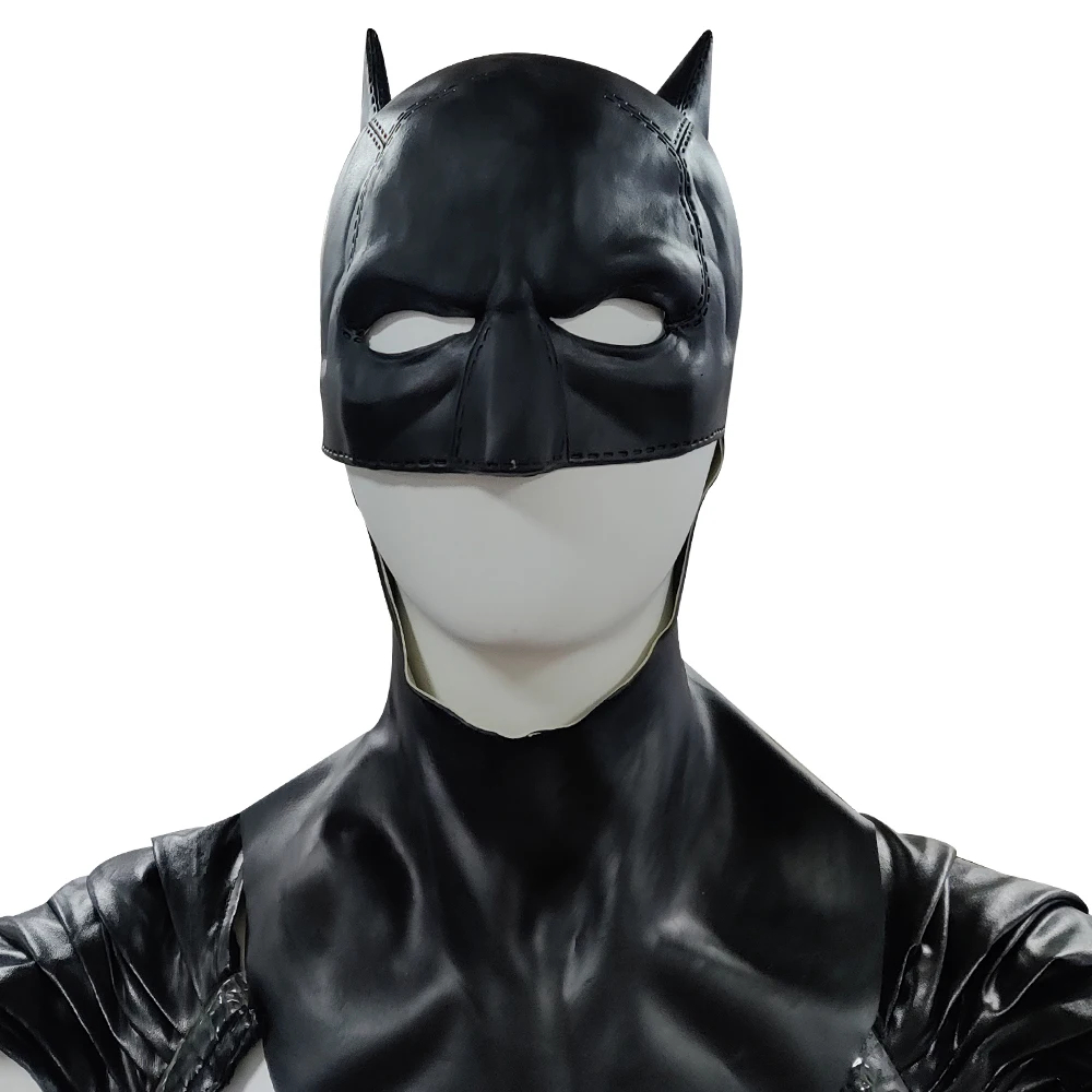 DC Movie Superhero New Bat hero Bruce Wayne Robert Cosplay Costume Adult Battle Outfit Party Full Props Suit