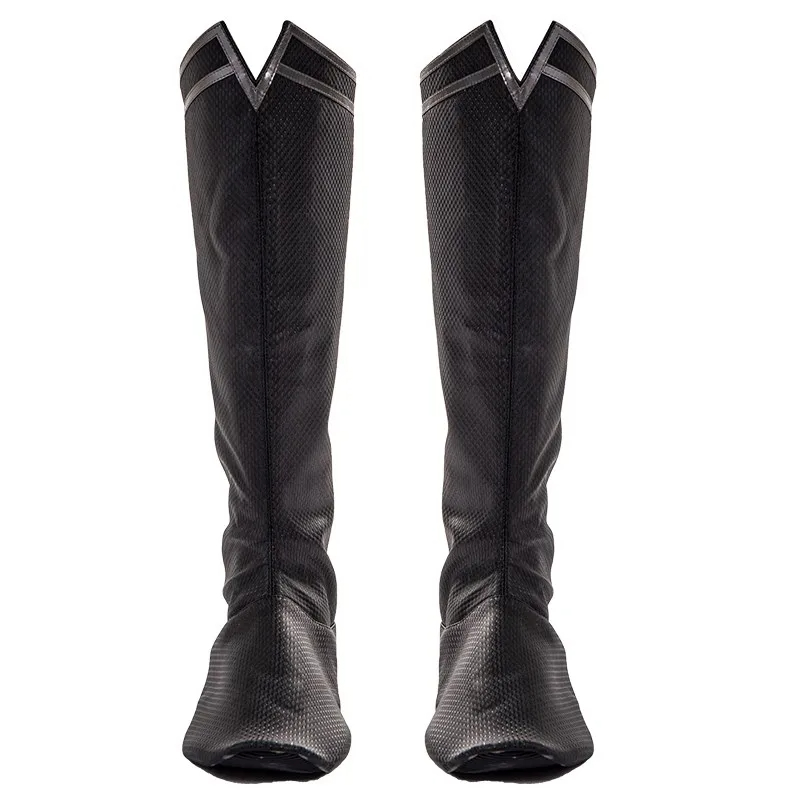 Justice League Superman Clark Kent Black Battle Suit Halloween Cosplay Costume Full Set DC Movie