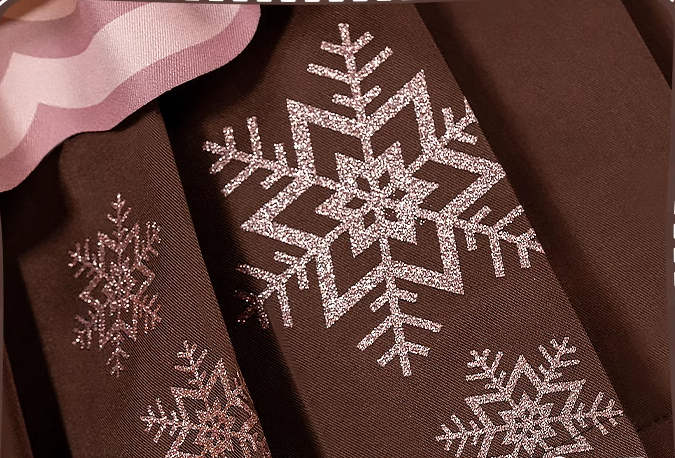 Hatsune Miku Snow Japanese Style Cosplay Costume Top and Skirt with Apron and Hair Accessories