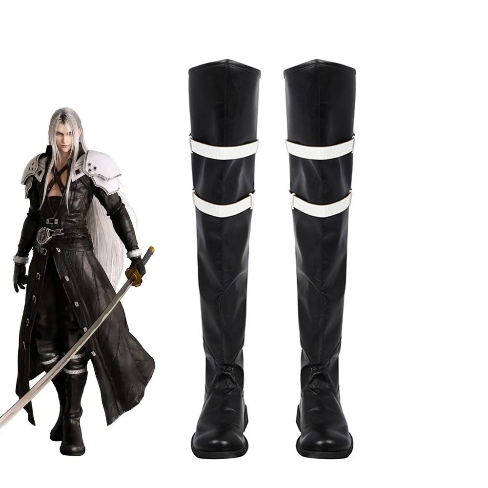 Game Final Fantasy VII Cosplay Sephiroth Cosplay Shoes Boots