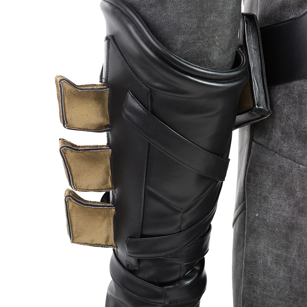 DC Movie Gotham Knights Cosplay Superhero Bruce Wayne Costume Halloween Carnival Classic Battle Outfit With Big Cloak For Adult Men