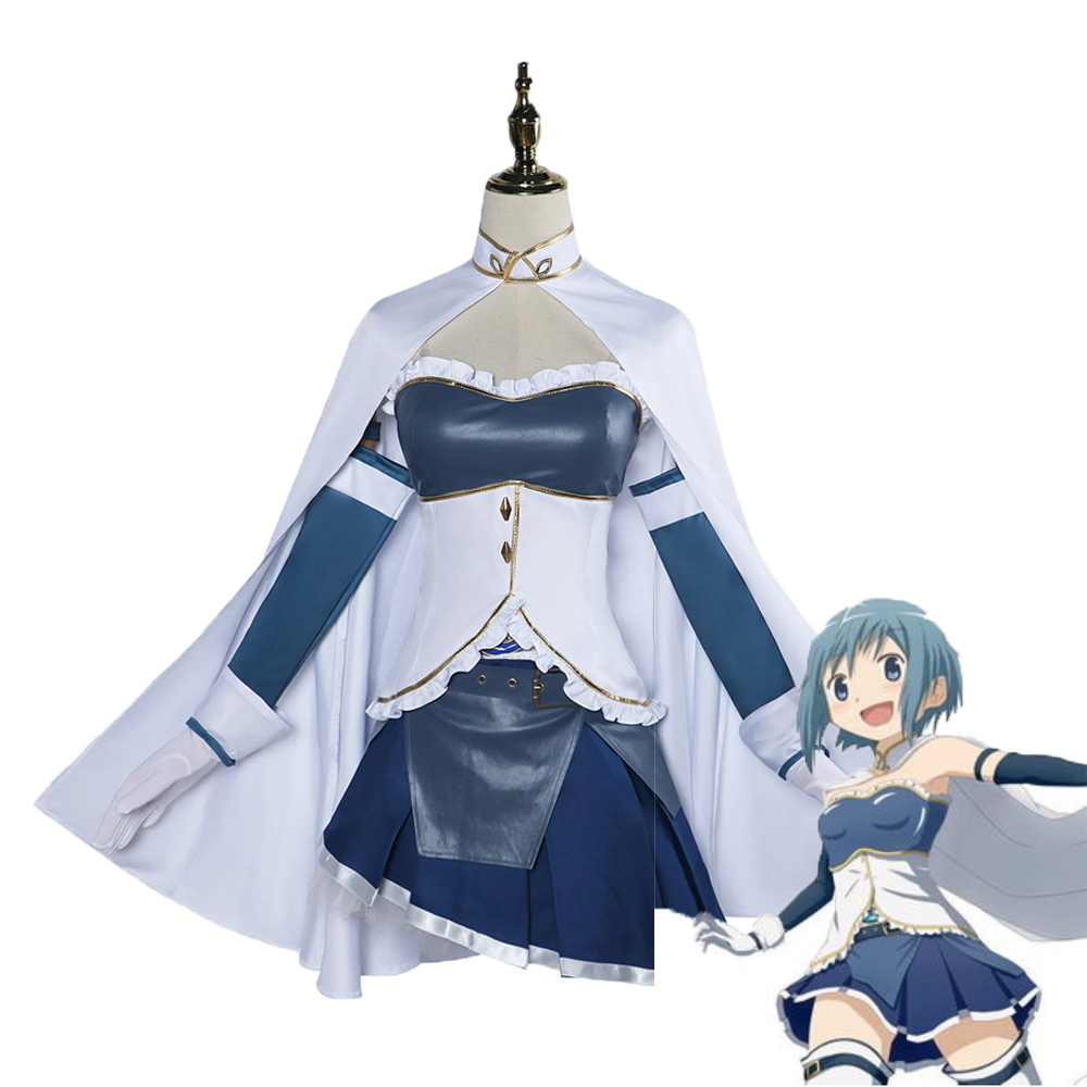 Puella Magi Madoka Magica Miki Sayaka Cosplay Costumes