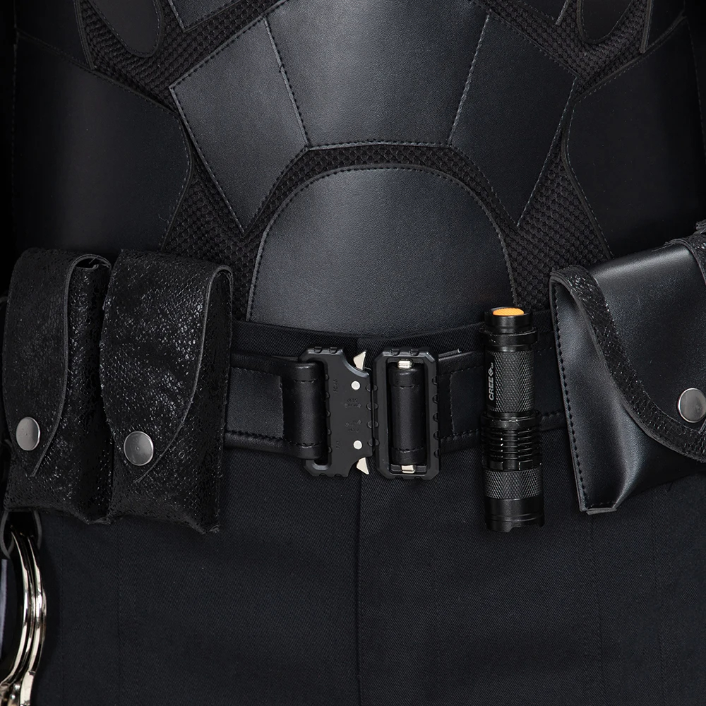 DC Movie Superhero New Bat hero Bruce Wayne Robert Cosplay Costume Adult Battle Outfit Party Full Props Suit