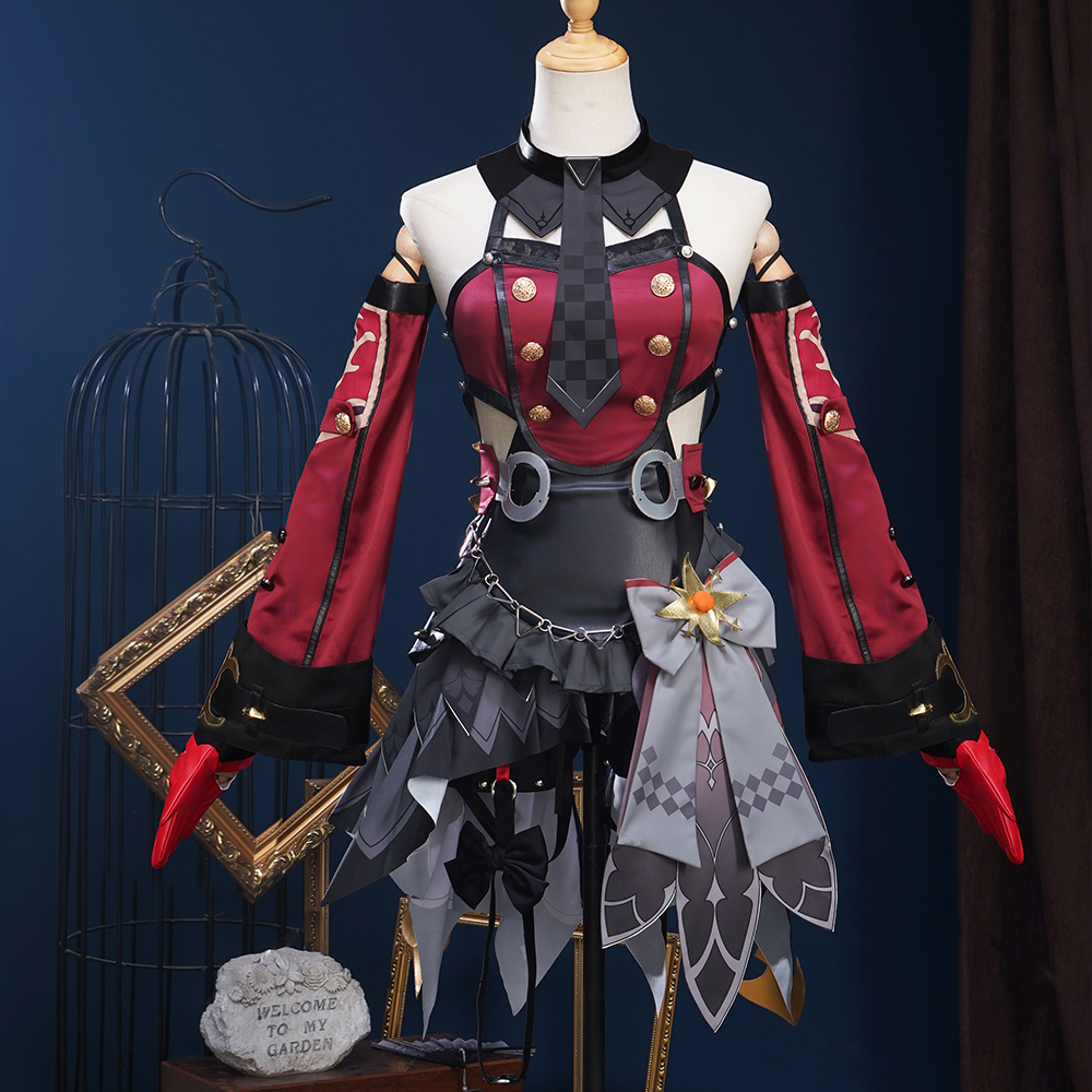 Genshin Impact 19,5 Goth Girl Cosplay Costume Demon M Cosplay Dress parrucca uniforme cappello Andersdotter Loli Halloween Party Women