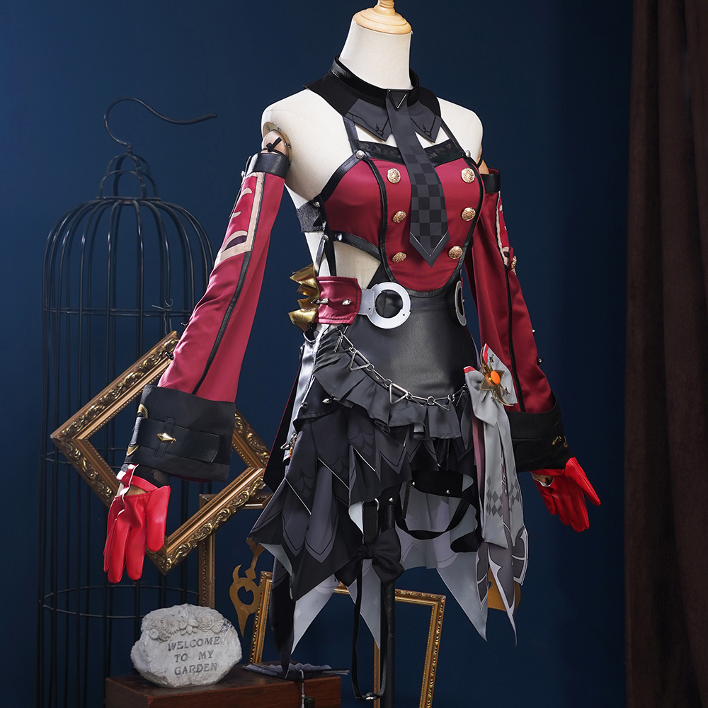 Genshin Impact 19,5 Goth Girl Cosplay Costume Demon M Cosplay Dress parrucca uniforme cappello Andersdotter Loli Halloween Party Women