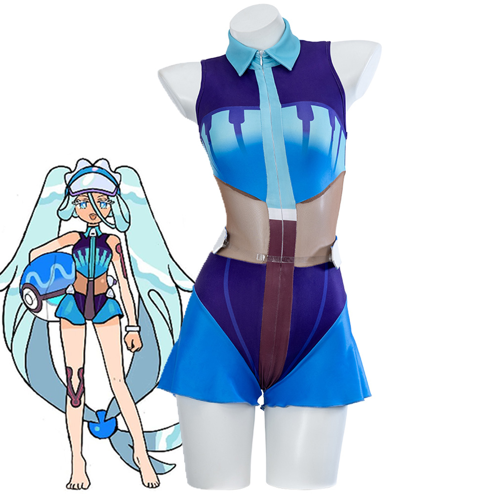 Pokemon feat. Hatsune Miku Project VOLTAGE Water Type Cosplay Costume