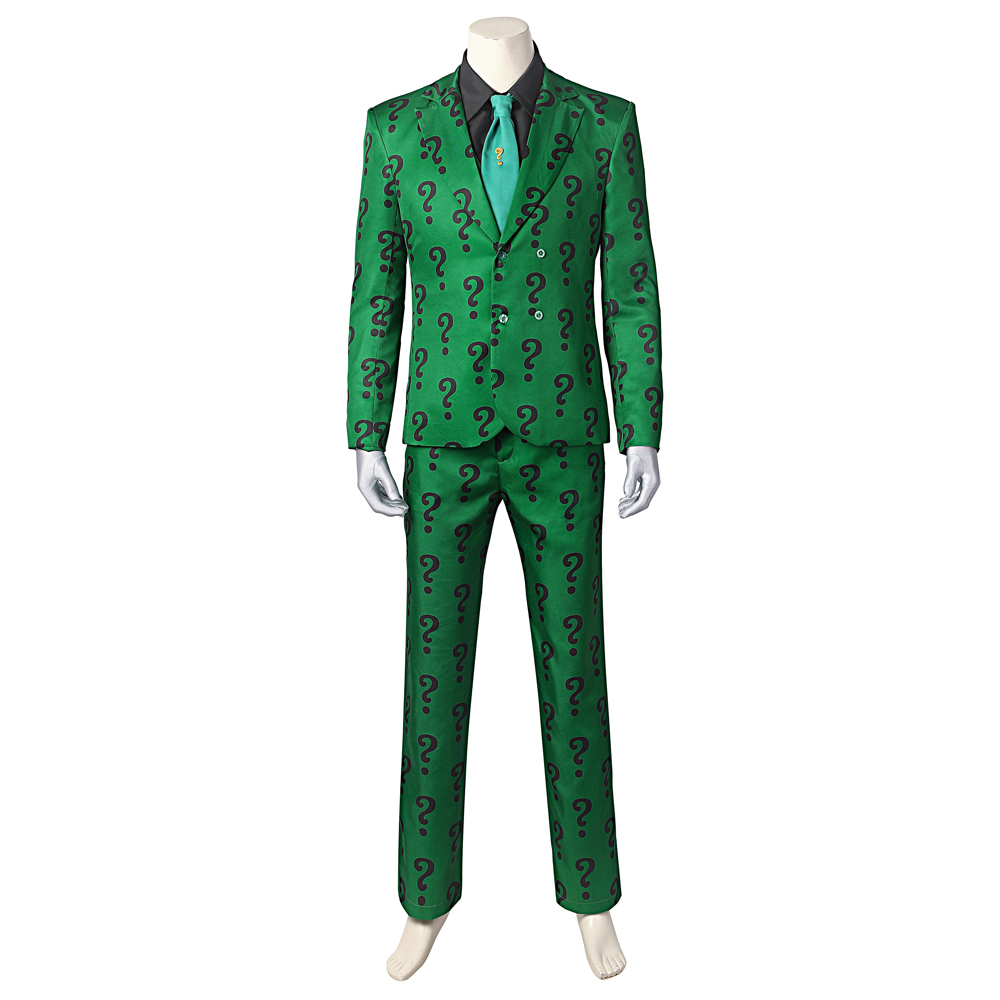 The 218.921Batman 1966 TV  Riddler Cosplay Costume Halloween Costume Sets DC Movie 4854