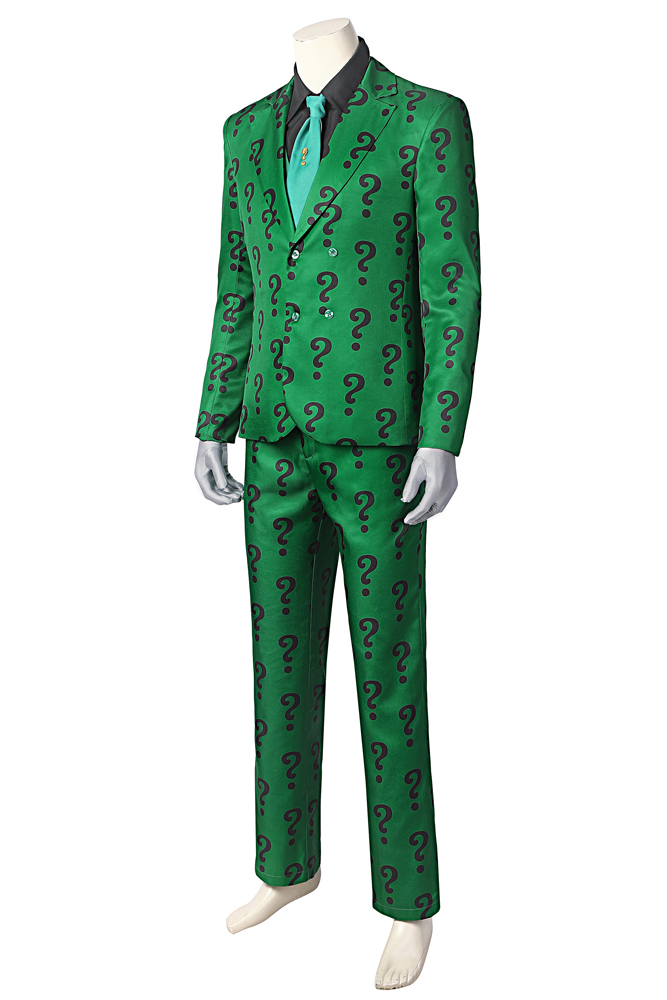 The 218.921Batman 1966 TV  Riddler Cosplay Costume Halloween Costume Sets DC Movie 4854