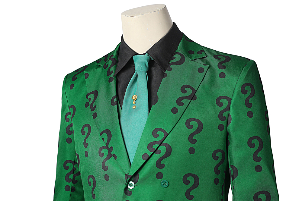 The 218.921Batman 1966 TV  Riddler Cosplay Costume Halloween Costume Sets DC Movie 4854
