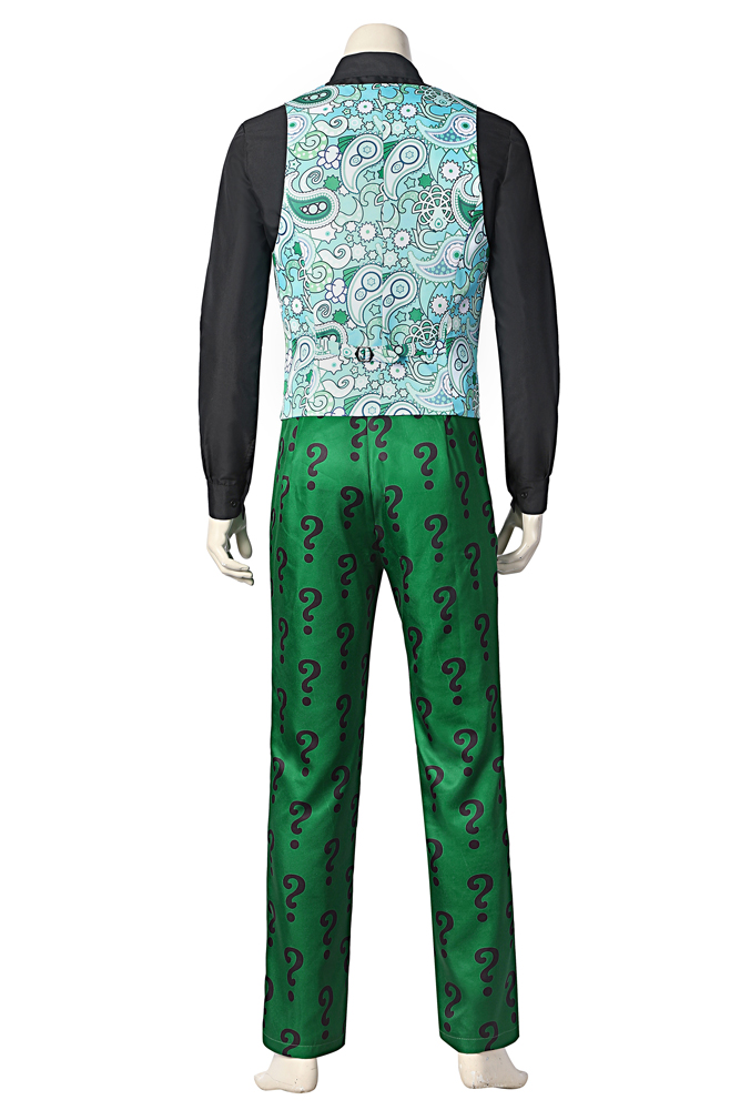 The 218.921Batman 1966 TV  Riddler Cosplay Costume Halloween Costume Sets DC Movie 4854