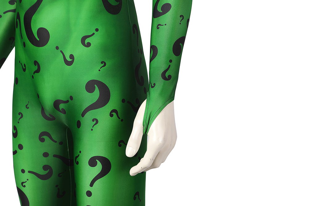 DC Movie Batman Forever Riddler Jim Carrey Cosplay Costume Halloween Costume Sets J21042AA