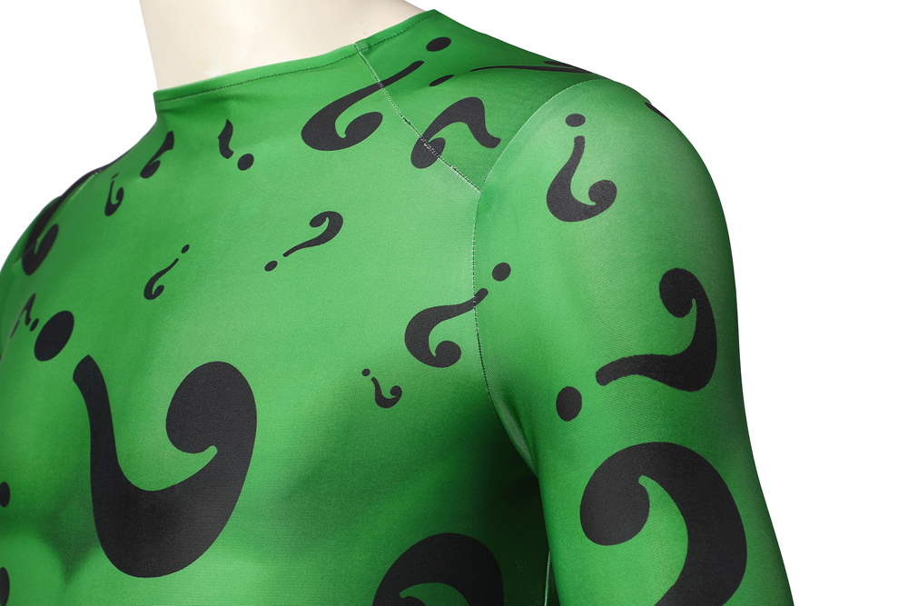 DC Movie Batman Forever Riddler Jim Carrey Cosplay Costume Halloween Costume Sets J21042AA