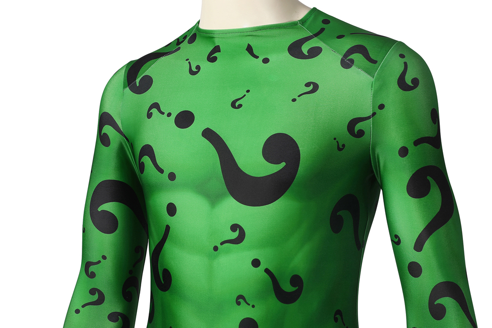 DC Movie Batman Forever Riddler Jim Carrey Cosplay Costume Halloween Costume Sets J21042AA