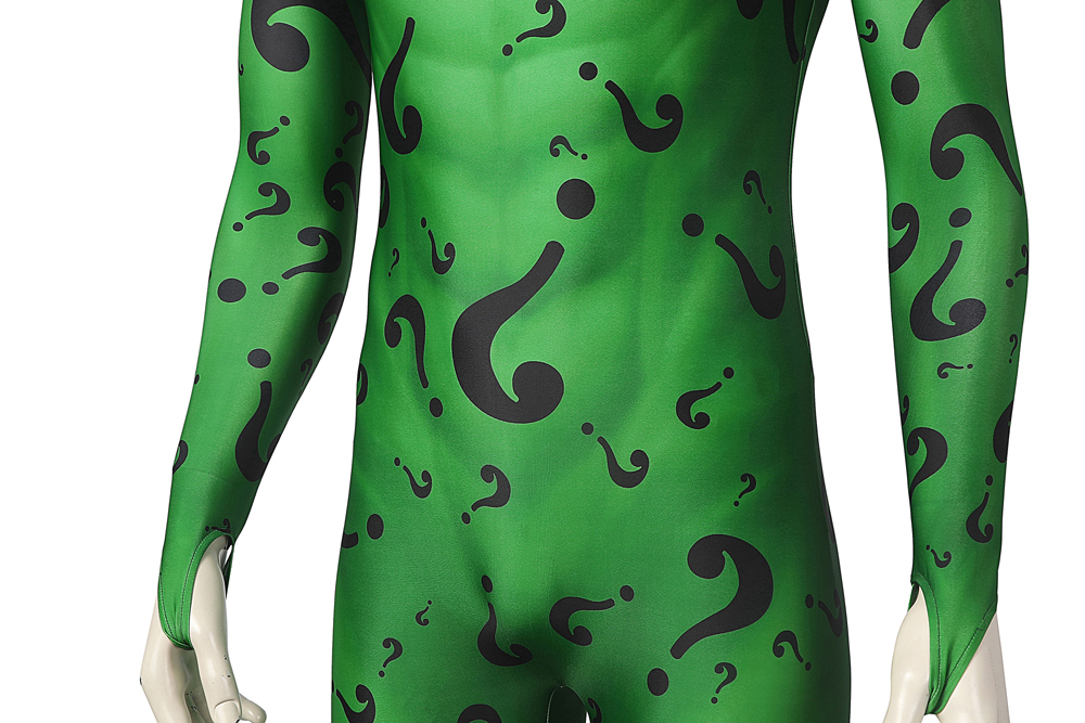DC Movie Batman Forever Riddler Jim Carrey Cosplay Costume Halloween Costume Sets J21042AA