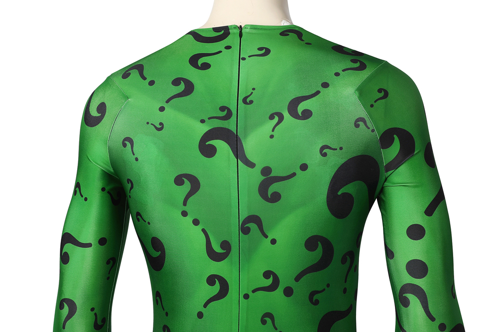 DC Movie Batman Forever Riddler Jim Carrey Cosplay Costume Halloween Costume Sets J21042AA