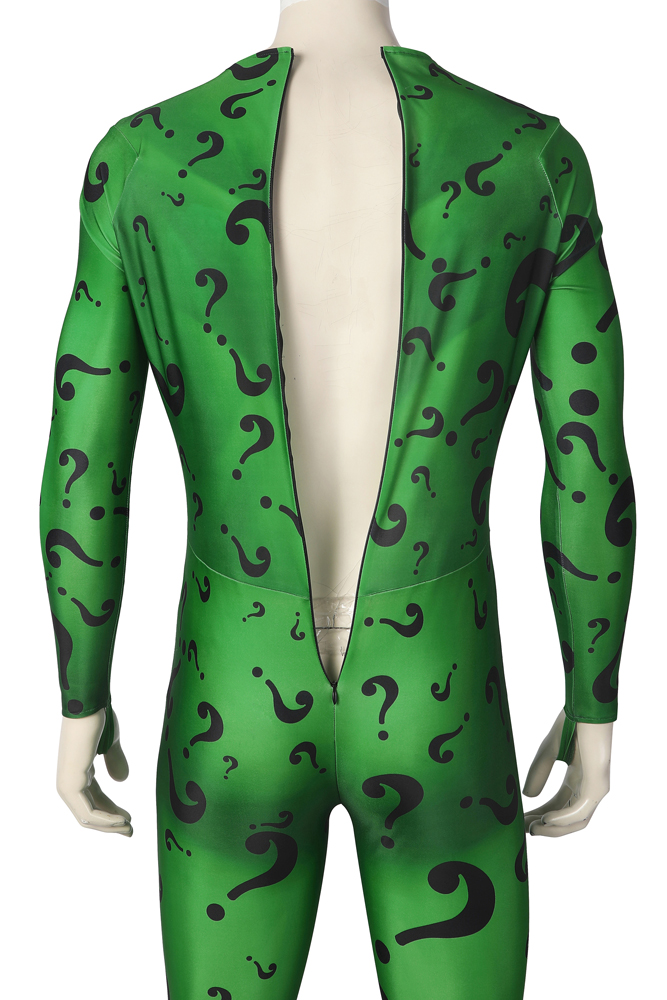 DC Movie Batman Forever Riddler Jim Carrey Cosplay Costume Halloween Costume Sets J21042AA