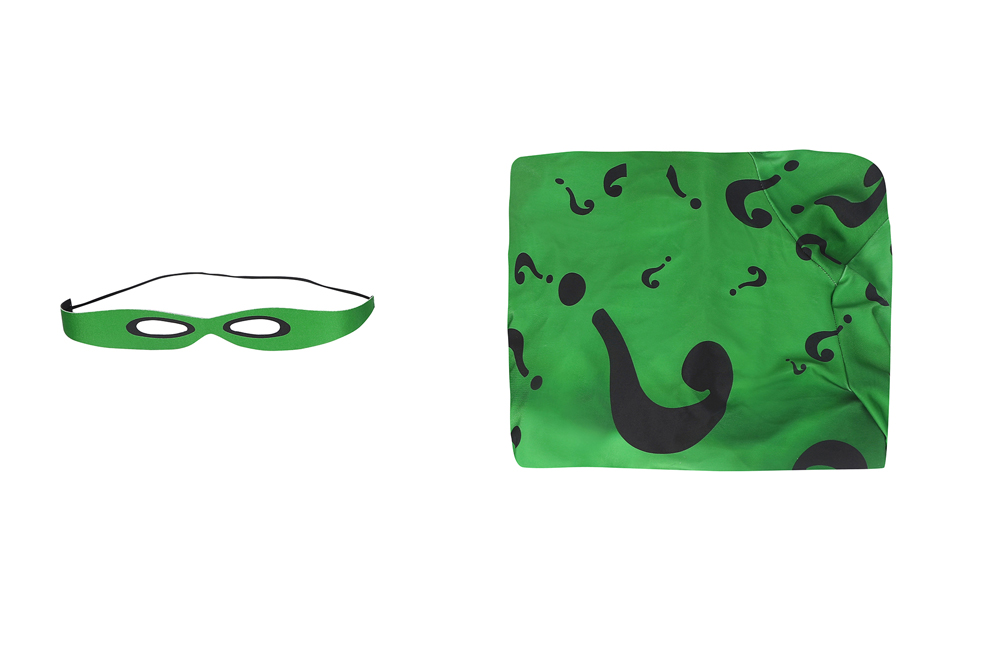 DC Movie Batman Forever Riddler Jim Carrey Cosplay Costume Halloween Costume Sets J21042AA