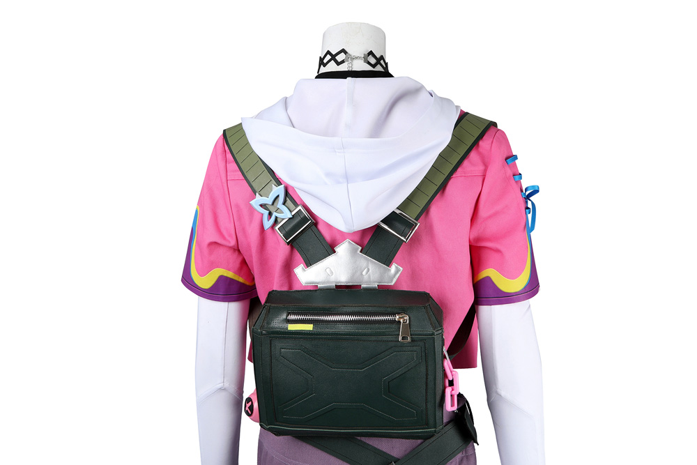 VALORANT CLOVE Pink Cosplay Costume With Backpack
